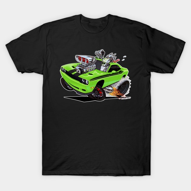 Sublime green Challenger HELLCAT T-Shirt by vincecrain